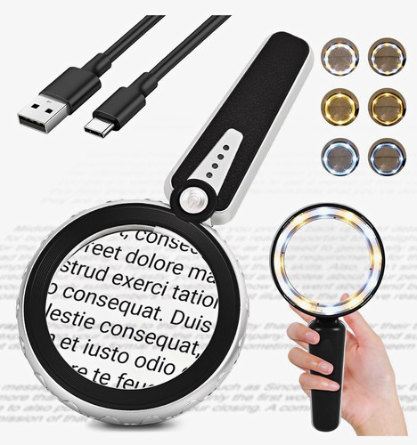 45x magnifying glass - magnifying, with